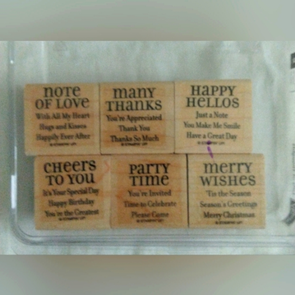 2014 Stampin' Up~Lots Of Thoughts~6 pc. set.